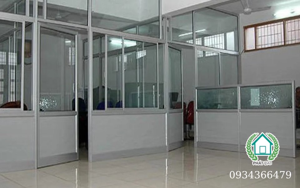 vách ngăn nhôm kính